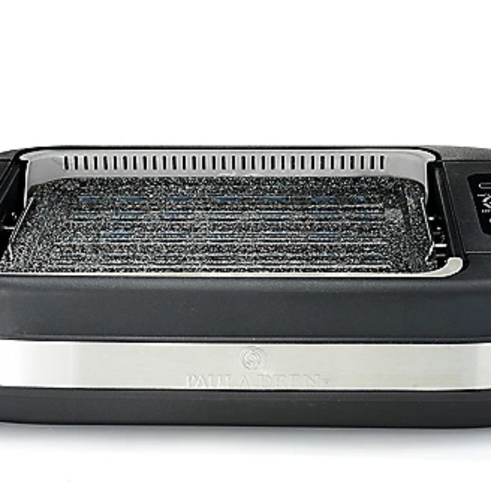 1500W GranIT Smoke Reducing Ceramic Tabletop Indoor Grill w/Fan